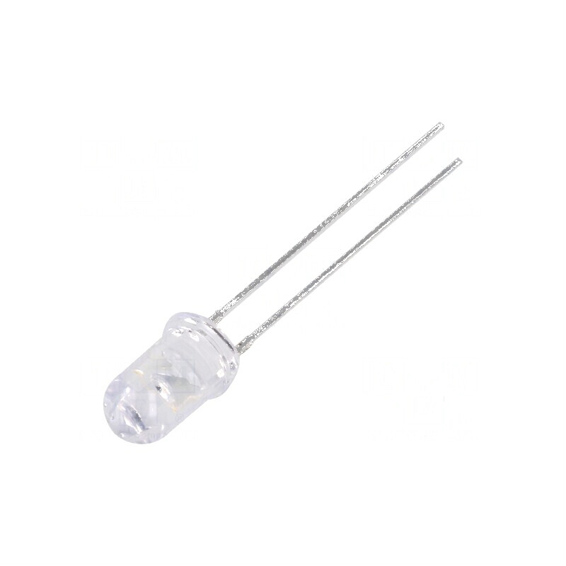 LED 5mm albastru 1560-2180mcd 60° convex | Electronic-mag.ro | Componente Electronice