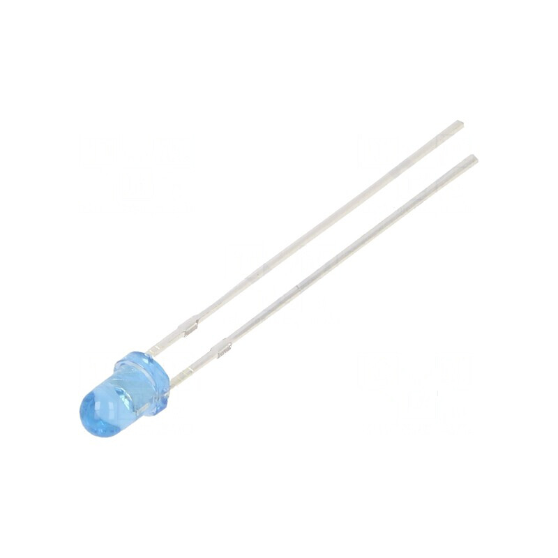 LED 3mm albastru 500-750mcd 30° convex 102mW | Electronic-mag.ro | Componente Electronice