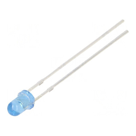 LED 3mm albastru 500-750mcd 30° convex 102mW | Electronic-mag.ro | Componente Electronice