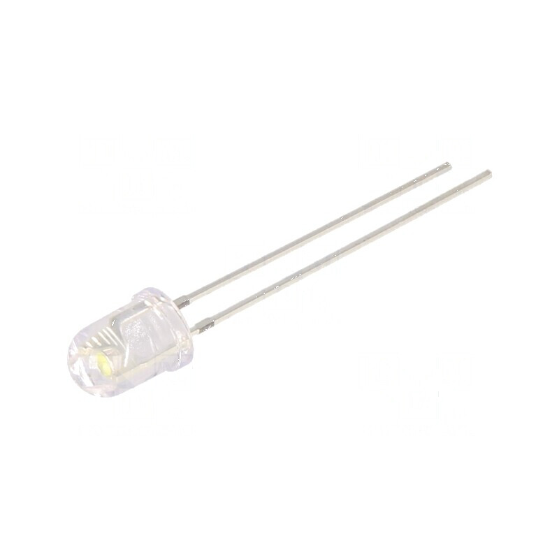 LED alb 5,1mm 12000-14400mcd 30° convex | Electronic-mag.ro | Componente Electronice