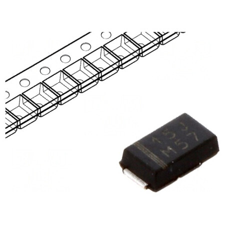 Diodă redresoare SMD 600V 1,5A DO220AA SMP Ufmax 0,868V | Electronic-mag.ro | Componente Electronice