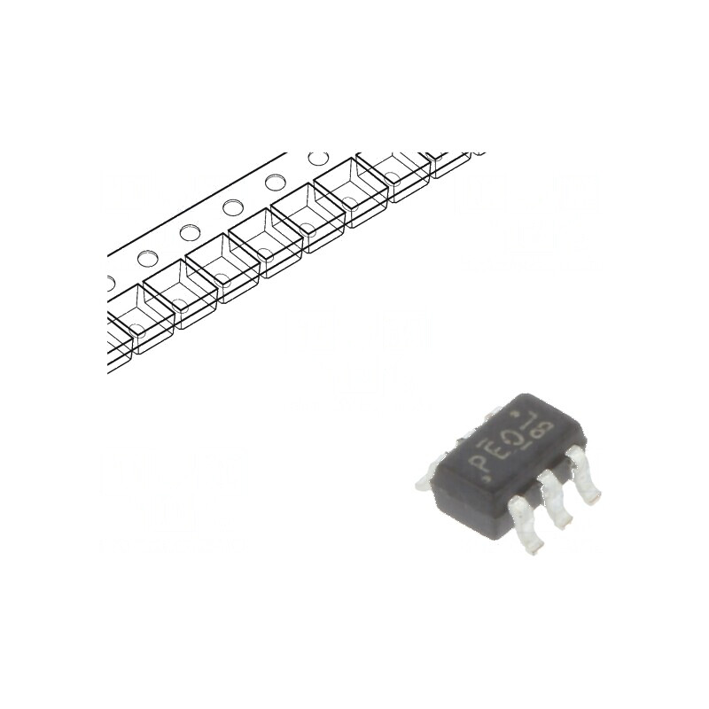 Tranzistor N-MOSFET unipolar 20V 0,9A 0,27W SC70 x2 | Electronic-mag.ro | Componente Electronice