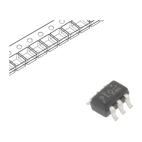 Tranzistor N-MOSFET unipolar 20V 0,9A 0,27W SC70 x2 | Electronic-mag.ro | Componente Electronice