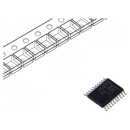Flip-Flop Digital D 8 Canale SMD TSSOP20 HC | Electronic-mag.ro | Componente Electronice