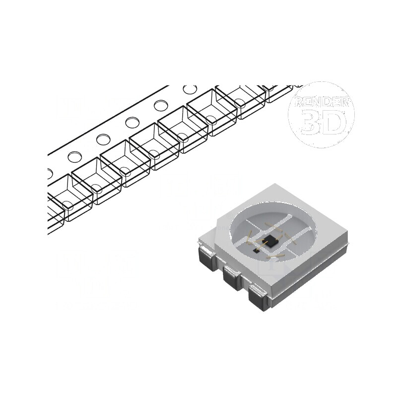 Banda LED SMD 5050 RGB Programabilă 5x5mm 9,5-13,5V | Electronic-mag.ro | Componente Electronice