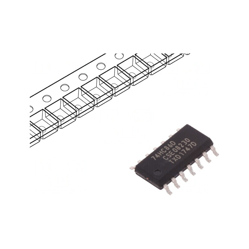CI digital XOR 4 IN 2 CMOS SMD SO14 2÷6VDC -40÷125°C HC | Electronic-mag.ro | Componente Electronice CI digital XOR 4 IN 2 CMOS SMD SO14 2÷6VDC -40÷125°C HC | Electronic-mag.ro | Componente Electronice
