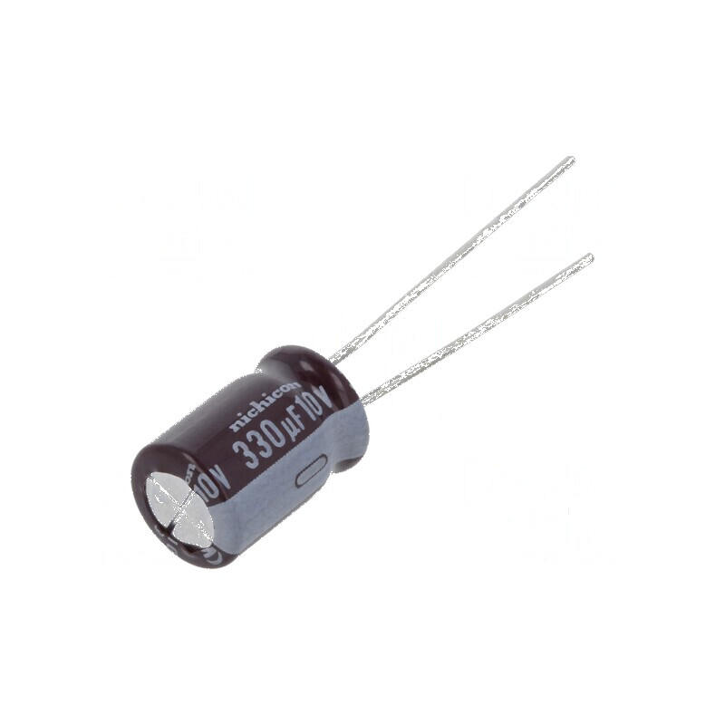 Condensator electrolitic low ESR 330uF 10VDC THT Ø8x11,5mm | Electronic-mag.ro | Componente Electronice