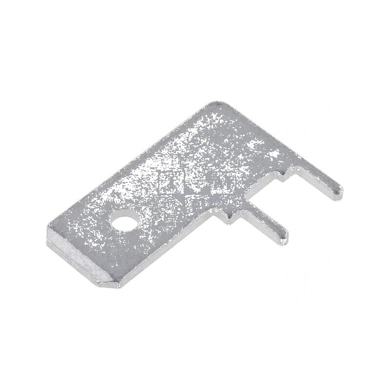 Terminal plat 6,3mm 0,8mm tată THT alamă cositorit - vrac | Electronic-mag.ro | Componente Electronice