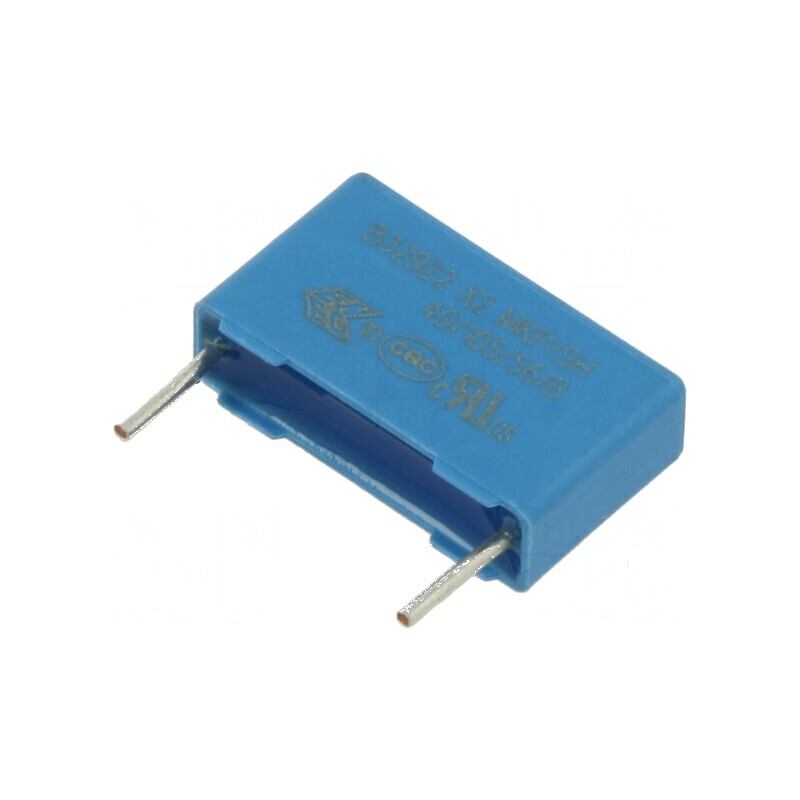 Condensator polipropilenă X2 100nF 18x10,5x5mm THT ±20% | Electronic-mag.ro | Componente Electronice