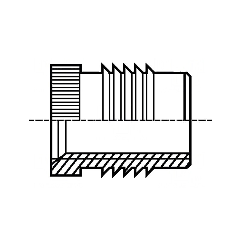 Adaos filetat alamă M4 BN 1936 7,9mm pentru plastic | Electronic-mag.ro | Componente Electronice