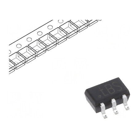 Tranzistor PNP bipolar 65V 0,1A SC88 SOT363 TSSOP6 x2 | Electronic-mag.ro | Componente Electronice