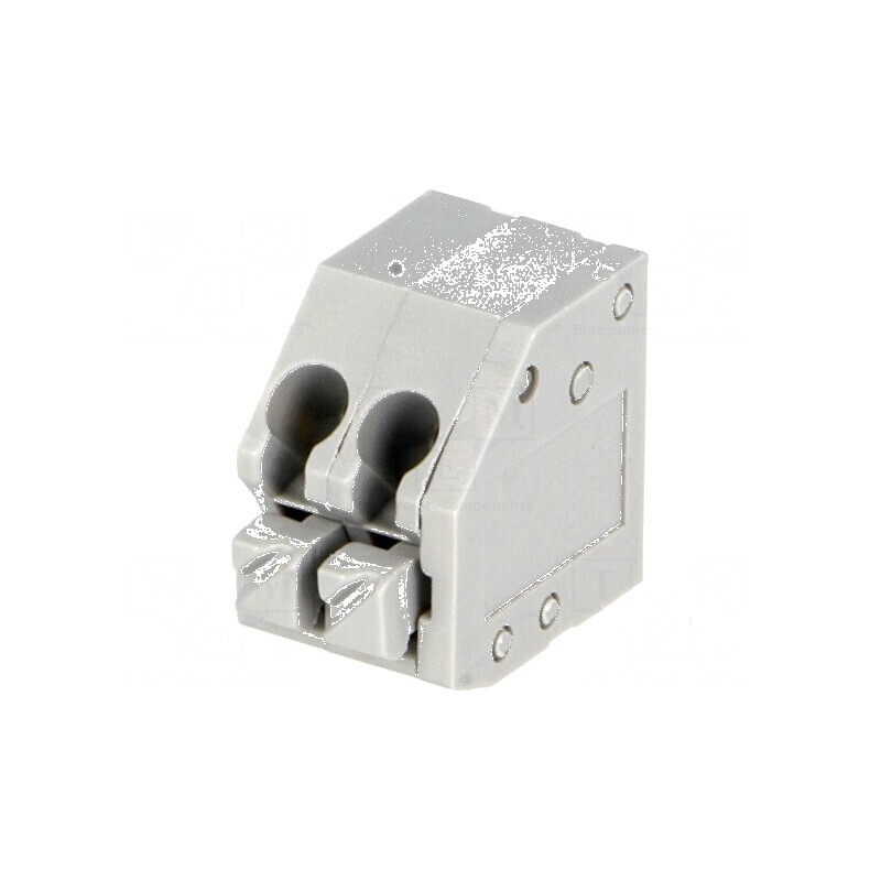 Regletă de conexiuni pentru PCB 45° 3,5mm 2 piste 5A | Electronic-mag.ro | Componente Electronice