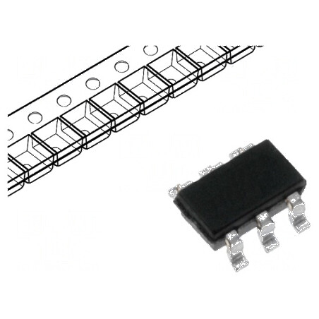 Diodă TVS 6,1V 100W SOT23-6 pentru protecție ESD | Electronic-mag.ro | Componente Electronice