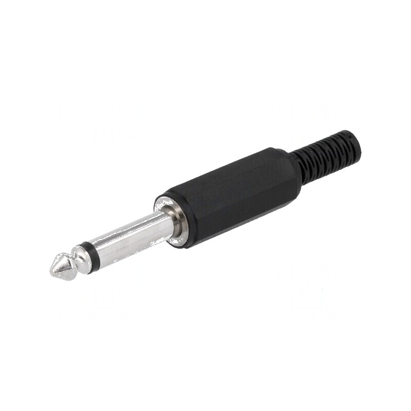 Conector Jack 6,3mm mufă tată mono cu manșon 2 drept | Electronic-mag.ro | Componente Electronice