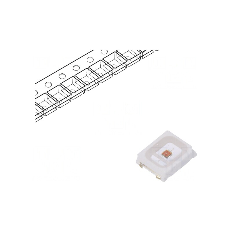 LED SMD 2835 Galben PLCC2 14-24lm 2,8x3,5x0,8mm 120° 150mA | Electronic-mag.ro | Componente Electronice