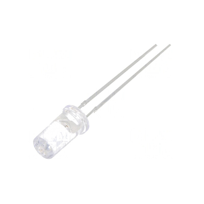 LED 5mm portocalie 750-1120mcd 50° plat | Electronic-mag.ro | Componente Electronice
