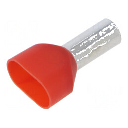 Vârf tub capăt izolată dublă cupru 10mm² 14mm cositorit | Electronic-mag.ro | Componente Electronice