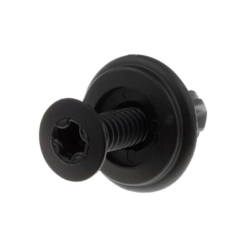 Diblu poliamidă 6mm negru UL94V-2 | Electronic-mag.ro | Componente Electronice
