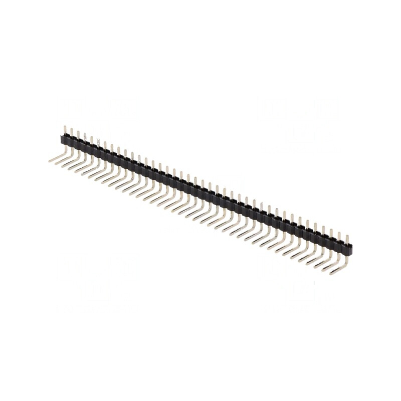 Conector 40 pini tată unghi 90° THT | Electronic-mag.ro | Componente Electronice