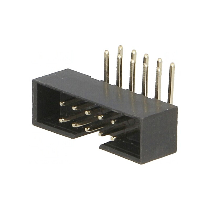 Conector IDC soclu tată 10 pini 90° THT gold flash | Electronic-mag.ro | Componente Electronice Conector IDC soclu tată 10 pini 90° THT gold flash | Electronic-mag.ro | Componente Electronice