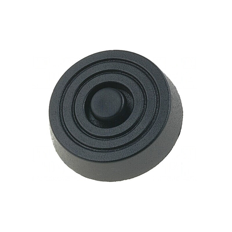 Picioruş rapid montare negru polietilenă 10mm | Electronic-mag.ro | Componente Electronice