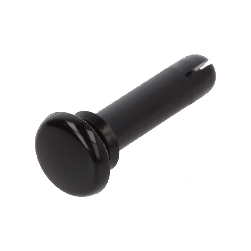 Diblu poliamidă 15mm lungime, 4,1mm diametru orificiu montare, negru | Electronic-mag.ro | Componente Electronice