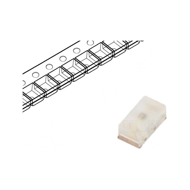 LED SMD 0603 Verde 6,3-15mcd 1,6x0,8x0,6mm 80° 1,8-2,4V 20mA | Electronic-mag.ro | Componente Electronice