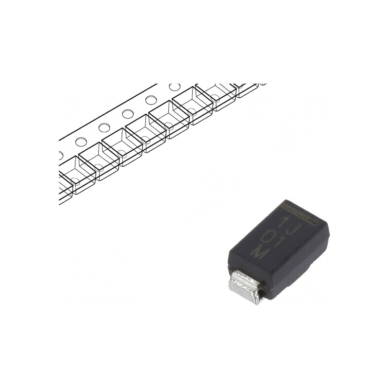 Diodă Schottky SMD 100V 1A SMA - Redresor pe rolă bandă | Electronic-mag.ro | Componente Electronice