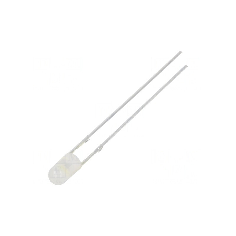LED 3mm Alb Rece 30° Convex 2-7 9lm | Electronic-mag.ro | Componente Electronice