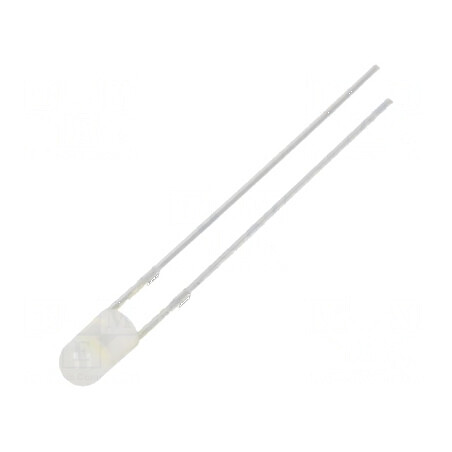 LED 3mm Alb Rece 30° Convex 2-7 9lm | Electronic-mag.ro | Componente Electronice