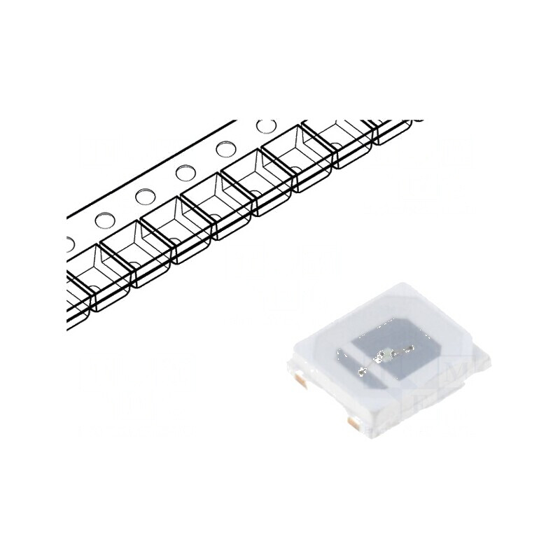 LED SMD 2835 PLCC2 Verde 6400÷7300mcd 2,8x3,5x0,75mm 120° | Electronic-mag.ro | Componente Electronice