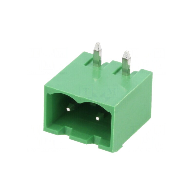 Regletă de conexiuni deconectabilă 5mm, 2 piste unghi 90° | Electronic-mag.ro | Componente Electronice
