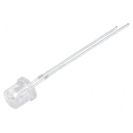 LED 5mm portocalie 1120-1560mcd 140° plat | Electronic-mag.ro | Componente Electronice