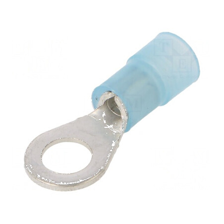 Vârf inelar M5 Ø 5,2mm pentru cablu 1,5-2,5mm² crimpat izolat | Electronic-mag.ro | Componente Electronice