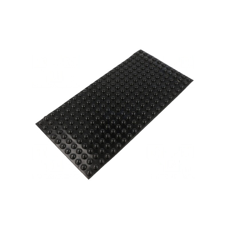 Picioruş autoadeziv negru Ø 11,2mm H 5,1mm poliuretan | Electronic-mag.ro | Componente Electronice