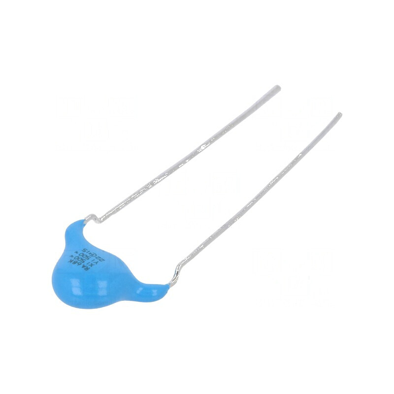 Condensator ceramic X1,Y1 68pF 500VAC ±10% THT 10mm | Electronic-mag.ro | Componente Electronice