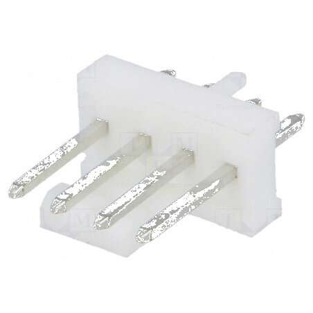 Conector cablu-placă soclu tată KK 254 2,54mm PIN 4 THT 4A | Electronic-mag.ro | Componente Electronice