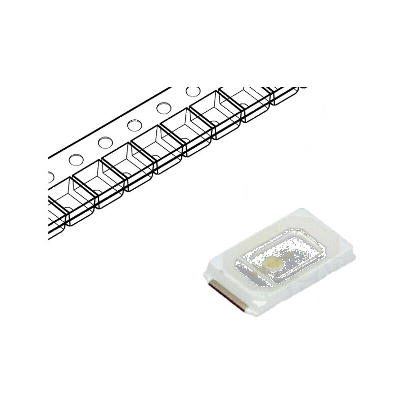 LED SMD 5730 PLCC2 Verde 25-35lm 5,7x3x0,8mm 120° 150mA | Electronic-mag.ro | Componente Electronice