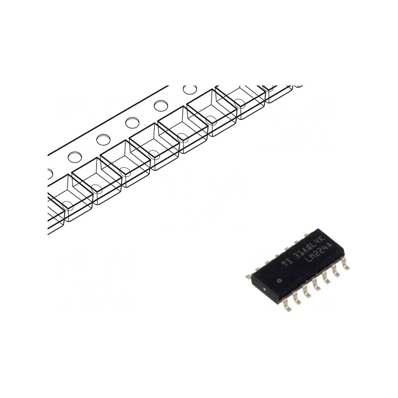 Amplificator operațional IC 1,2MHz 4 canale SO14 80nA | Electronic-mag.ro | Componente Electronice