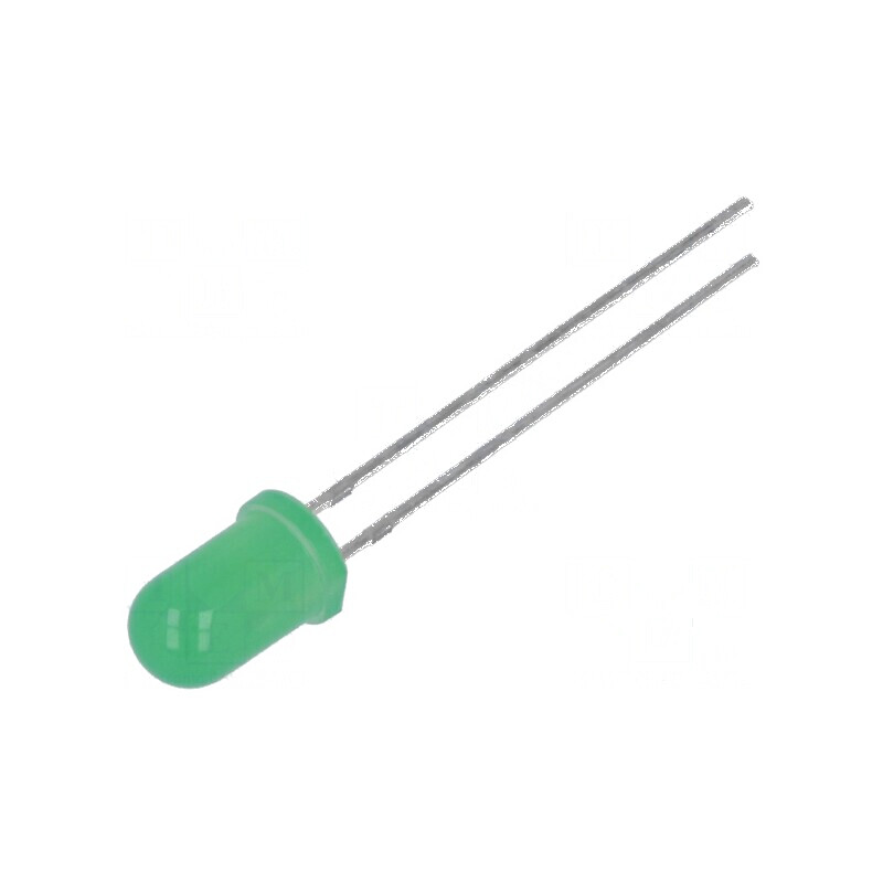 LED 5mm verde marin 3000÷4200mcd 30° convex | Electronic-mag.ro | Componente Electronice