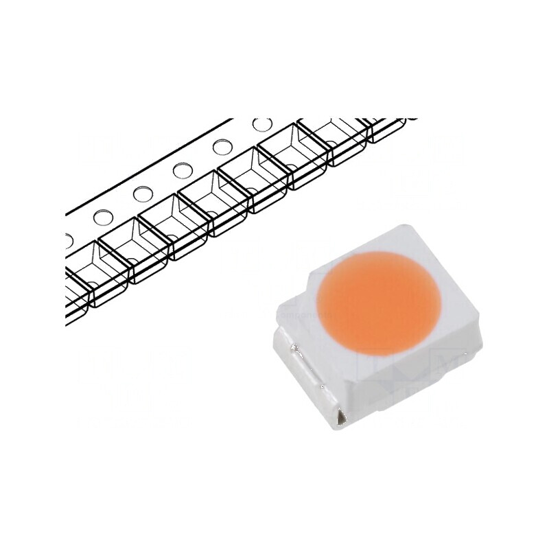 LED SMD 3528 PLCC2 violet 750-1000mcd 3,5x2,8x1,9mm | Electronic-mag.ro | Componente Electronice