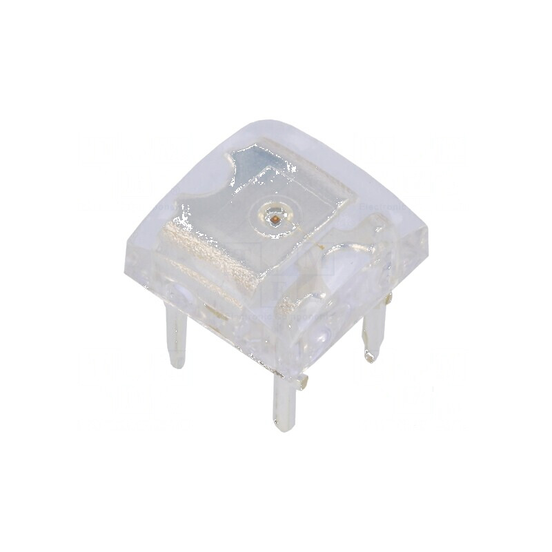 LED Super Flux portocalie 7,62x7,62mm 750-1200mcd 140° 50mA | Electronic-mag.ro | Componente Electronice