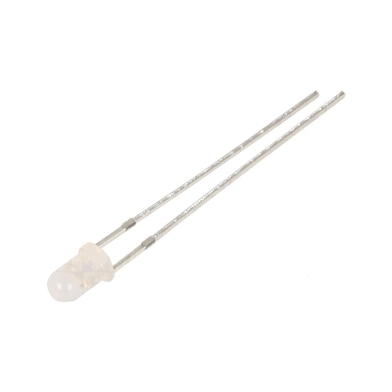 LED 3mm Portocalie 100-150mcd 30° Convex | Electronic-mag.ro | Componente Electronice