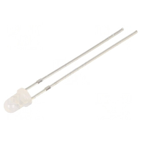 LED 3mm roșie 68-100mcd 30° convex | Electronic-mag.ro | Componente Electronice
