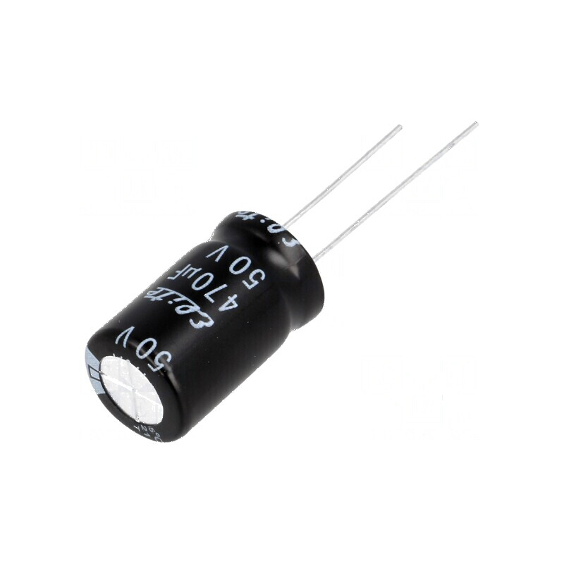 Condensator electrolitic THT 470uF 50VDC 12,5x20mm ±20% | Electronic-mag.ro | Componente Electronice