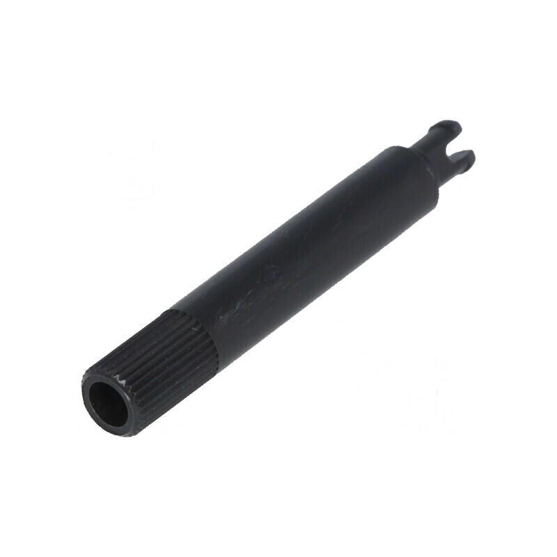 Buton rotativ negru Ø6x35mm B: 9mm | Electronic-mag.ro | Componente Electronice