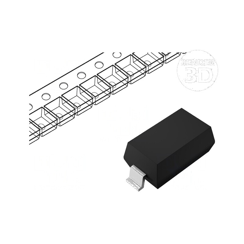 Diodă Schottky SBR SMD 60V 0,5A SOD123 | Electronic-mag.ro | Componente Electronice