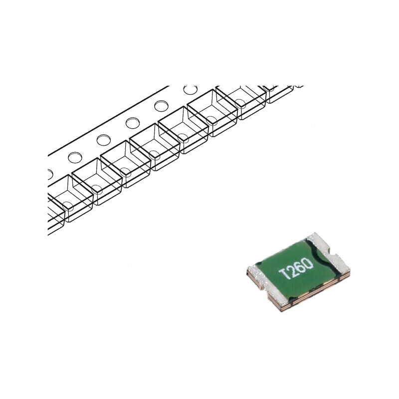 Siguranță polimerică PTC 2,6A Imax 100A SMD PTS1812 1812 | Electronic-mag.ro | Componente Electronice