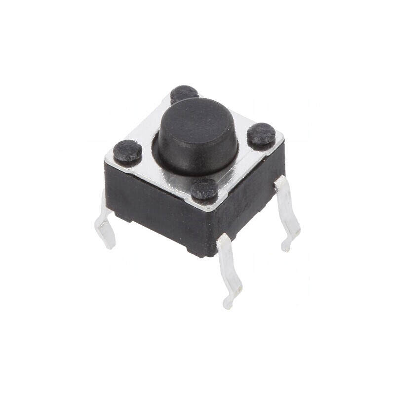 Microîntrerupător TACT SPST-NO 0,05A/12VDC THT | Electronic-mag.ro | Componente Electronice