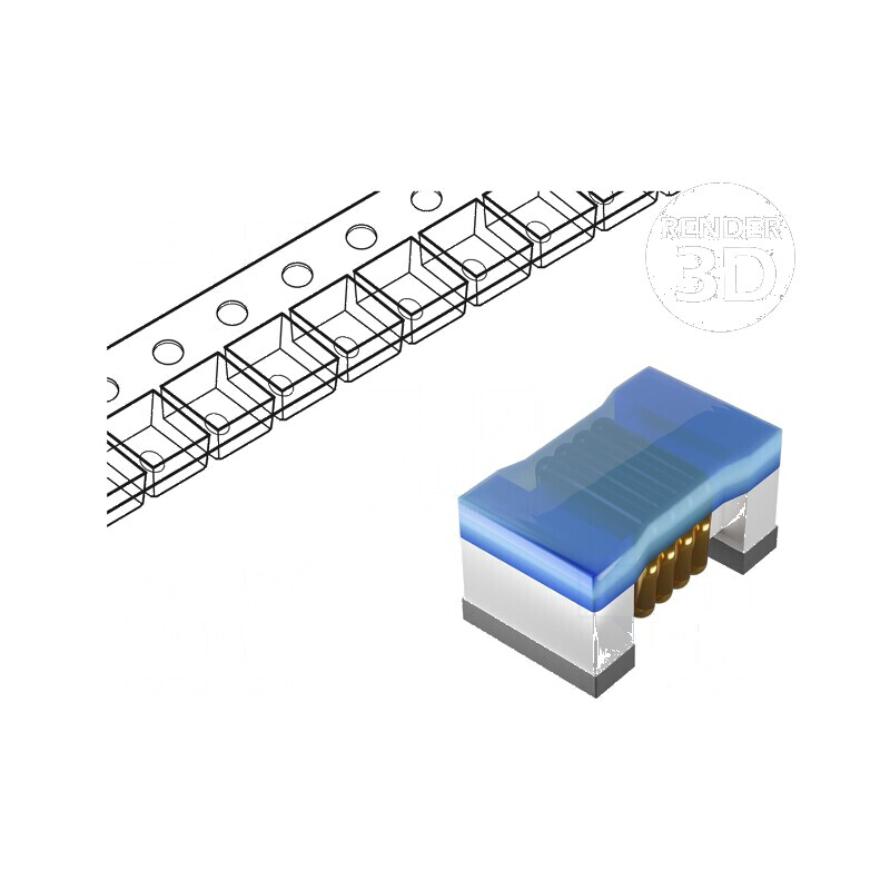 Inductor SMD 0603 160nH 1000mA 0,1Ω 900MHz -40÷85°C ±5% | Electronic-mag.ro | Componente Electronice